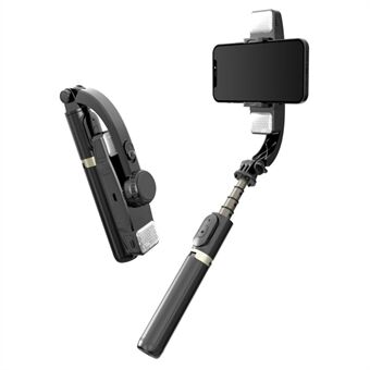 Q08D Automatische Balans Gimbal Stabilizer Mini Intrekbare Selfie Stick met Invullicht voor Video-opnamen Selfie-opname