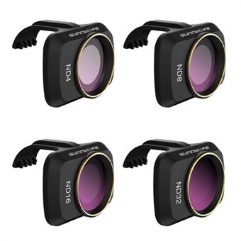 SUNNYLIFE MM-FI9256 4 Stks/set voor DJI Mini SE/Mini 2/Mavic Mini ND4 + ND8 + ND16 + ND32 Optische Glas Filters Drone Camera Lens Filters