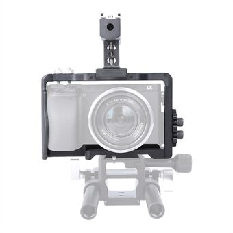 YELANGU C6-A SLR Camera Beschermende Kooi voor Sony A6000/A6300/A6400/A6500 Anti-roest Hard Aluminium Uitbreiding Camera Frame Set Cardan Shaft Stabilizer