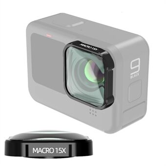 GP9 1953-22 15X Macro Camera Lens Actie Camera Optisch Glas Lens Schieten Extra lens accessoires voor GoPro Hero 9