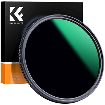 K&F CONCEPT KF01.1361 82mm ND8-ND2000 ND-filter voor cameralens 9-stops instelbare neutrale dichtheid multi-coated filter Waterdicht lensfilter