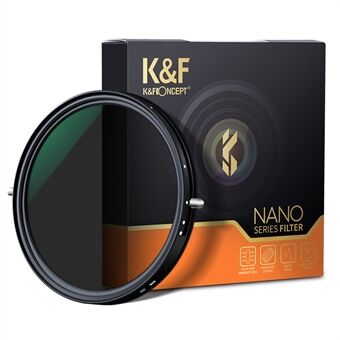 K&F CONCEPT KF01.1143 82mm Variabele Fader ND2-ND32+CPL Circulair Polarisatiefilter 2-in-1 voor Camera Lens Geen X Spot Coated Filter