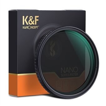 K&F CONCEPT KF01.1135 82mm Variabele Fader ND2-ND32 Filter voor Camera Lens Geen X Spot HD Neutral Density Filter met 28-Layer Coating