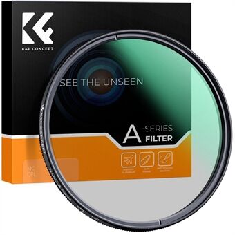 K&F CONCEPT KF01.1161 82 mm rond CPL-filter Ultradunne meerlaagse coating Cameralensaccessoires voor het verminderen van schittering / verbeteren van contrast / verminderen van reflectie