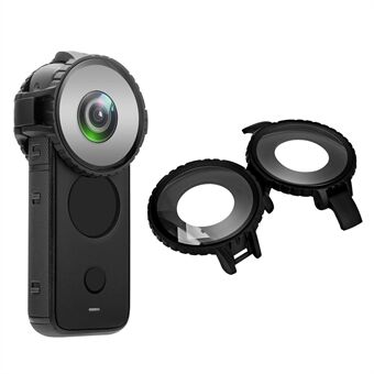 EWB9059 Lensbeschermers Ultraheldere lensbescherming van gehard glas voor Insta360 ONE X2 panoramische camera