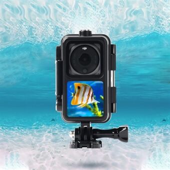 EWB9125 60 meter duiktas Camera Waterdichte frameschaal voor DJI Action 2 - Zwart