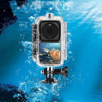 EWB9103 60 meter duiktas Waterdicht beschermend frame voor DJI Action 2 panoramische camera - transparant