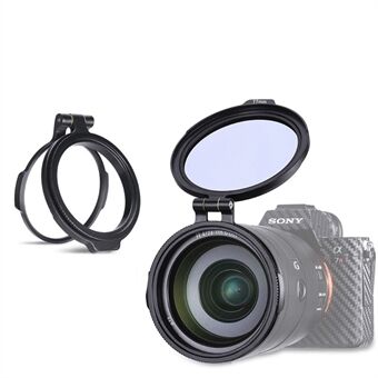 UURIG 67 mm ND Filter Quick Release Lens Mount Ring Adapter Flip Cover Beugel voor DSLR-camera