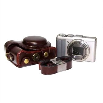 PU lederen camera beschermhoes tas met schouderriem voor Sony HX60 / HX50 / HX30