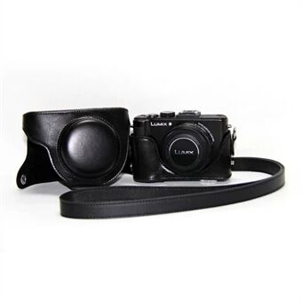 Beschermende leren cameratas met schouderband voor Panasonic LX7 / LX5 / LX3