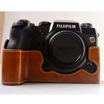 PU lederen semi-vloer camera beschermhoes voor Fujifilm X-H1