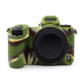 Schokbestendige siliconen hoes met effen textuur Camera beschermhoes voor Nikon Z6/Z7