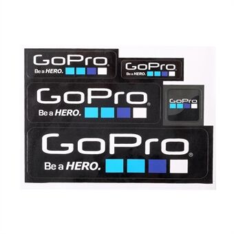 5 stuks / set voor GoPro Hero Camera zelfklevende stickers Stickers accessoire kit