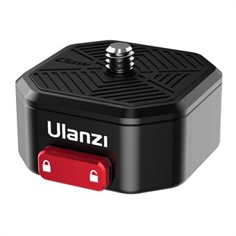 Ulanzi Claw Quick Release Plaat Mini QR Plaat met 1/4 Inch Schroef 50 kg Dragend voor DSLR Camera