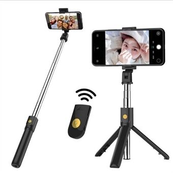 2-in-1 Selfie Stick-statief Draadloze afstandsbediening Sluiter Mobiele telefoon Stand en houder voor het streamen van selfies Video\'s Foto\'s Reizen