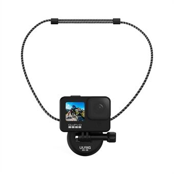 UURIG Magnetische Quick-Release Stand voor GoPro Hero 8/9/10 Action Camera Houder met 1/4" Schroef en Koord