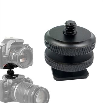 WESTAGE DSLR Camera Flitsschoen 1/4 inch Schroef Adapter Aluminium Connector met Dubbele Moer