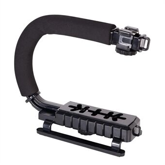 H002 Draagbare SLR Camera Schieten Spons Handvat ABS Stabilisator U-vorm DV Stand Invullicht Beugel