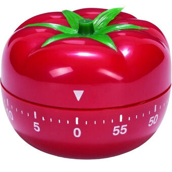 Timer tomaat 6,6 x 5,6 cm rood