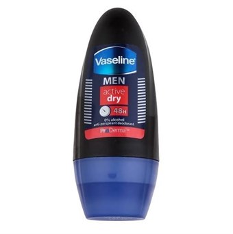 Vaseline Active Dry Deodorant - Roll On voor mannen - 48 uur