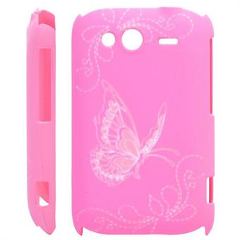 HTC Wildfire S vlinderhoes (roze)